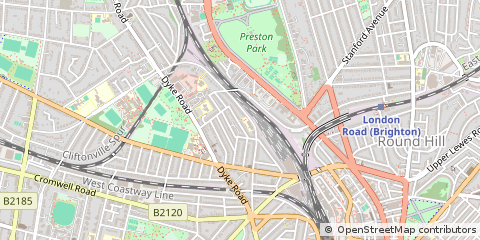 Map of Brighton, East Sussex