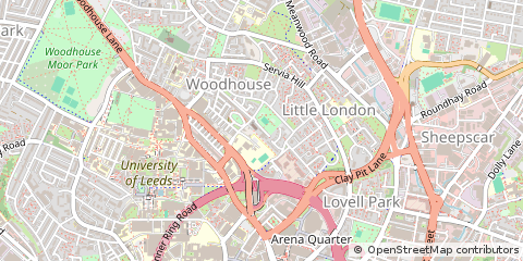 Map of Leeds