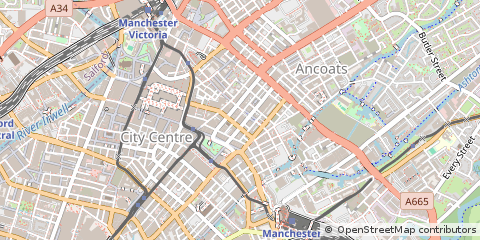 Map of Manchester