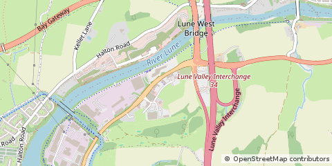 Map of Lancaster, Lancashire