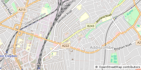 Map of Croydon