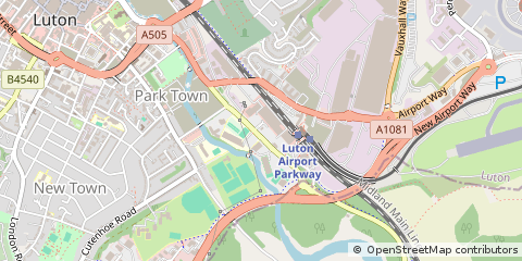 Map of Luton, Bedfordshire