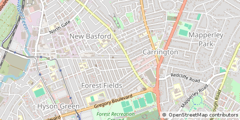 Map of Nottingham