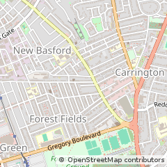 Map of Nottingham