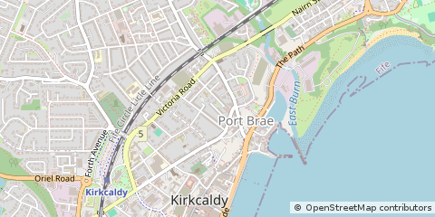 Map of Kirkcaldy