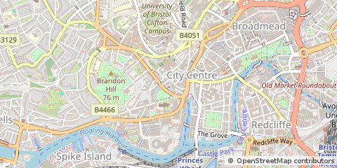 Map of Bristol, Somerset
