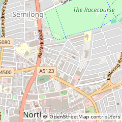 Map of Northampton, Northamptonshire