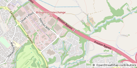 Map of Preston, Lancashire