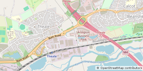 Map of Theale, Reading
