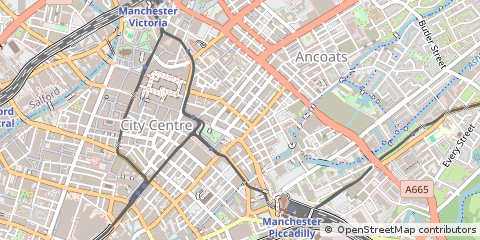 Map of Manchester