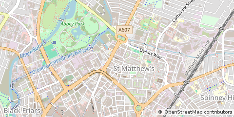 Map of Leicester