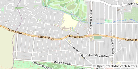 Map of Leigh-on-SEA, Essex
