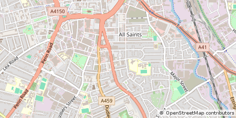 Map of Wolverhampton