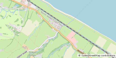 Map of Holywell, Flintshire