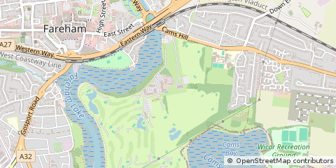 Map of Fareham, Hampshire