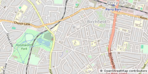 Map of Birmingham, West Midlands