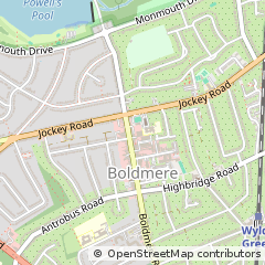 Map of Sutton Coldfield, West Midlands