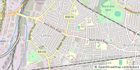 Map of Birmingham, West Midlands