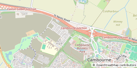 Map of Cambridge, Cambridgeshire