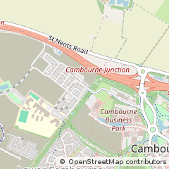 Map of Cambridge, Cambridgeshire