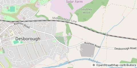 Map of Kettering, Northants