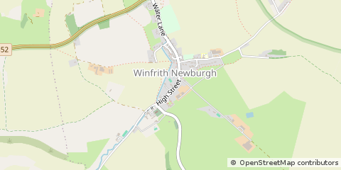 Map of Winfrith Newburgh, Dorset