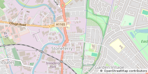 Map of Hull, North Humberside