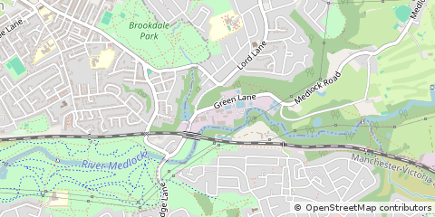 Map of Manchester, Greater Manchester