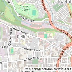Map of Halifax, West Yorkshire
