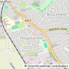 Map of Dunfermline, Fife