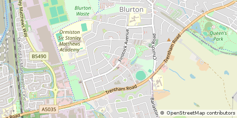 Map of Stoke-on-Trent, Staffordshire