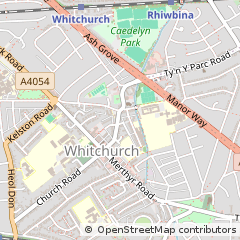 Map of Caerdydd