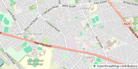 Map of Huddersfield
