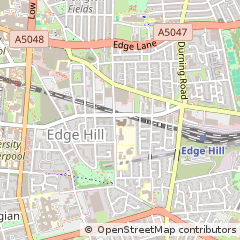 Map of Liverpool, Merseyside