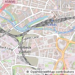 Map of Leeds, West Yorkshire