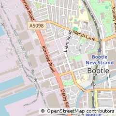 Map of Liverpool, Merseyside