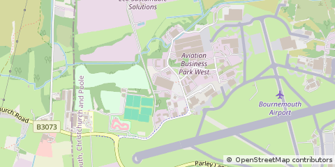 Map of Christchurch, Dorset