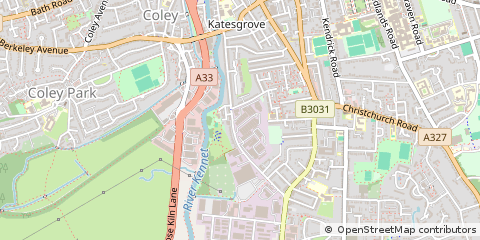 Map of Reading, Berkshire
