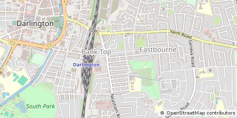 Map of Darlington, County Durham