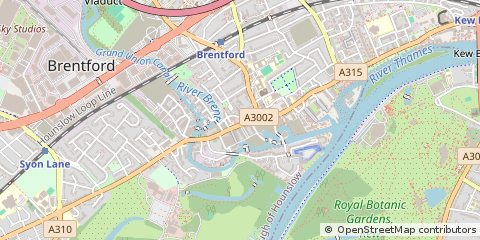 Map of Brentford, Middlesex