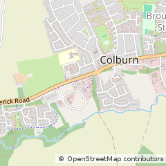Map of Catterick Garrison, North Yorkshire