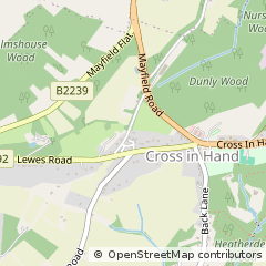 Map of Heathfield, Sussex
