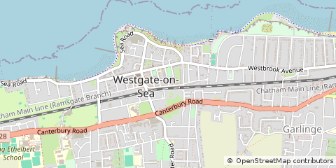 Map of Westgate - on - SEA, Kent