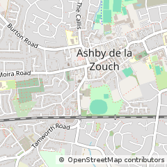 Map of Ashby DE LA Zouch, Leics