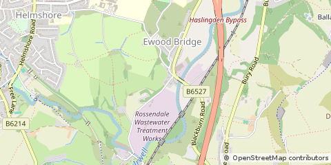 Map of Haslingden Rossendale, Lancashire
