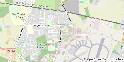 Map of Doncaster, South Yorkshire