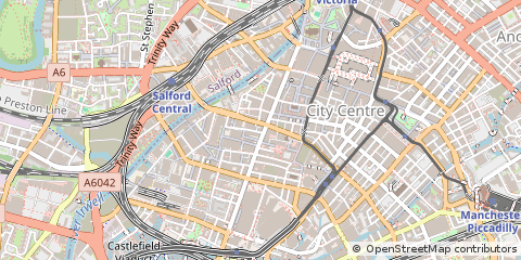 Map of Manchester