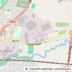 Map of Melton Mowbray, Leicestershire