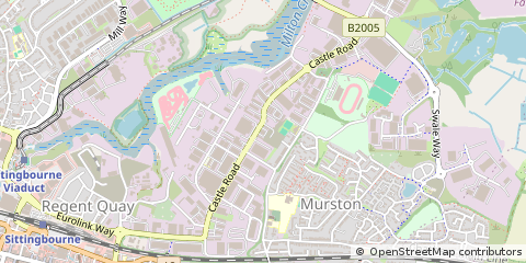 Map of Sittingbourne, Kent