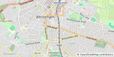 Map of Altrincham